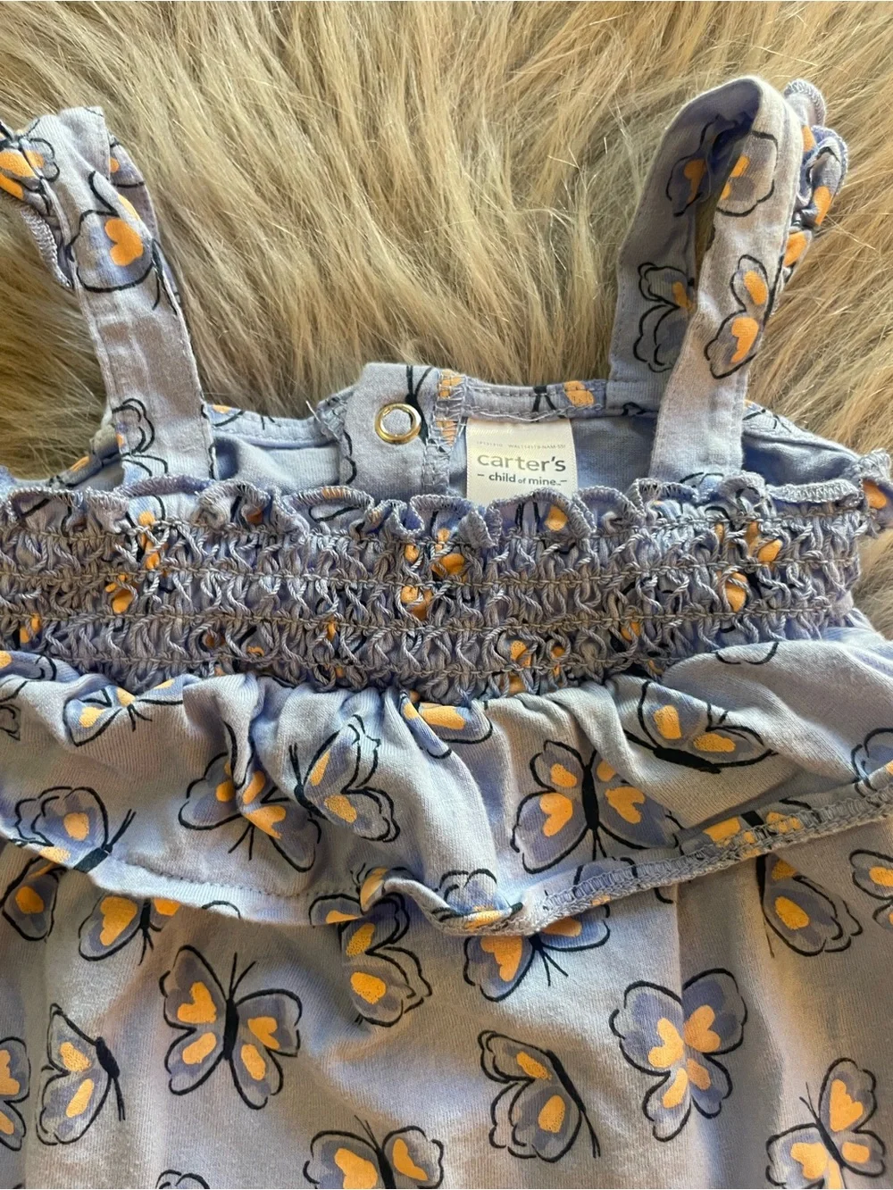 Carter's Blue Butterfly Print Sundress